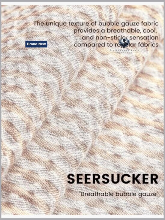 Men's Striped Cotton Button Down Short Sleeve Shirt Casual Summer Beach - Picture 5 of 7